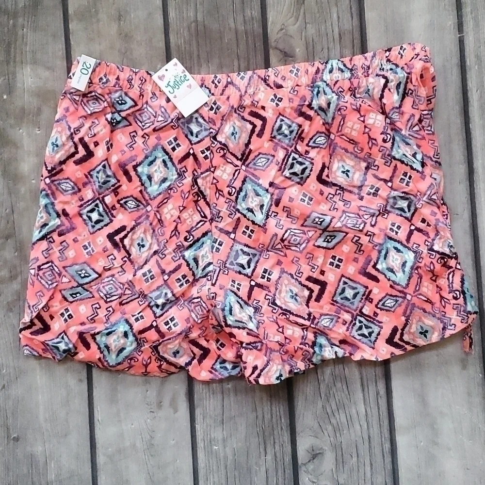 NWT Justice Shorts Sz 20 Regular